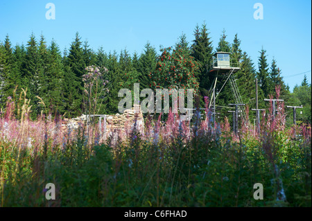 Bucina - Buchwald - Grenze Tschechien-Deutschland - Eisernen Vorhang aus der Zeit des Kalten Krieges - Böhmerwald - Bayerischer wald Stockfoto