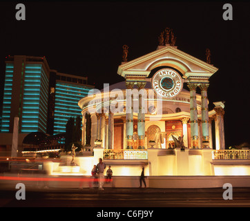 Caesars Palace Hotel und Casino in der Nacht auf dem Las Vegas Strip, Las Vegas, Nevada, Vereinigte Staaten von Amerika Stockfoto