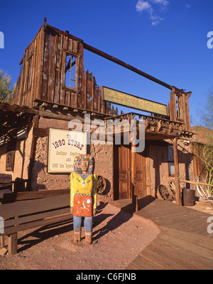 Western Street, Bergbau Geisterstadt Calico Barstow, San Bernardino County, Kalifornien, Vereinigte Staaten von Amerika Stockfoto