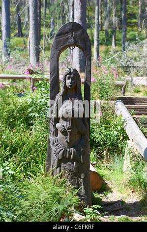 Vltava Riverhead, Tschechische Republik, Sumava, Böhmerwald Stockfoto