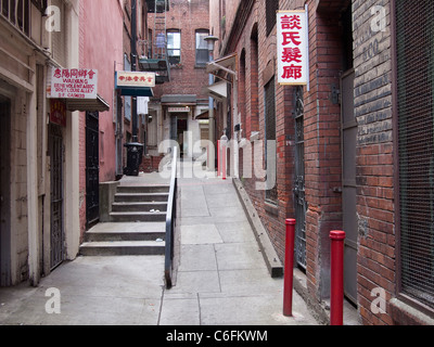 Gasse, Chinatown, San Francisco Stockfoto
