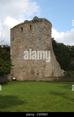 Ruinen von [Drumin Burg], ein 14. Jahrhundert [Turmhaus] in der Nähe von Glenlivet, Moray (Aberdeenshire) Schottland Stockfoto