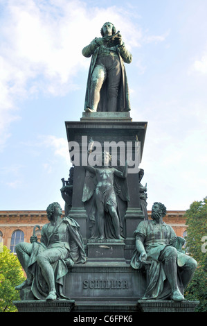 Schiller-Denkmal in Wien Stockfoto