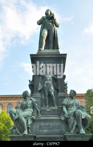 Schiller-Denkmal in Wien Stockfoto