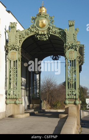 Der Court Pavilion der s-Bahn in Hietzing Stockfoto