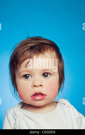 Ein Porträt von einem Babymädchen Stockfoto