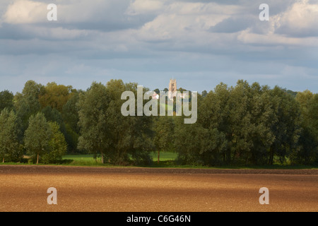 Großbritannien England Essex Suffolk Grenzen anzeigen zu Stoke von Nayland Church of St Mary im Herzen von Constable Country Stockfoto