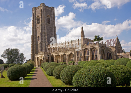 Lavenham Kirche, Suffolk, UK. Stockfoto