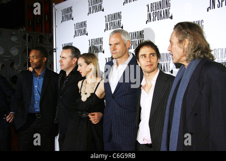 Martin McDonagh, Anthony Mackie, Zoe Kazan, Christopher Walken, Sam Rockwell und John Crowley beim Eröffnungsabend after-party Stockfoto