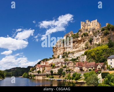 Dordogne, Frankreich - Beynac Schlosses am Beynac et Cazenac, Perigord Noir, Dordogne, Frankreich Stockfoto