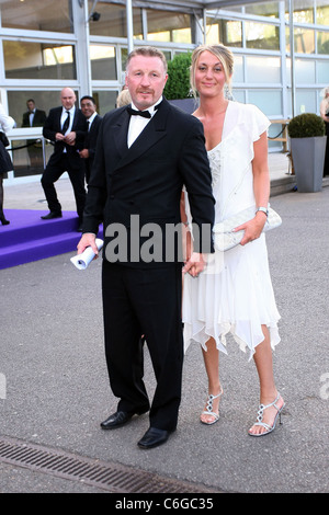 Steve Collins und Gast The Caudwell Kinder Butterfly Ball statt, an der Battersea Evolution - draußen Ankünfte London, England Stockfoto