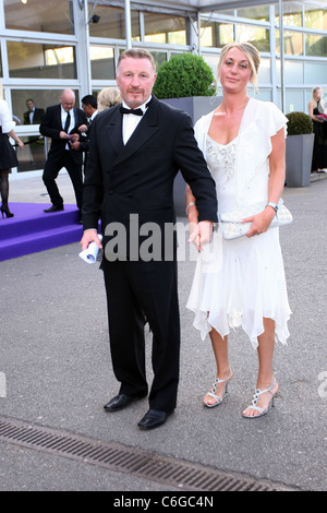 Steve Collins und Gast The Caudwell Kinder Butterfly Ball statt, an der Battersea Evolution - draußen Ankünfte London, England Stockfoto