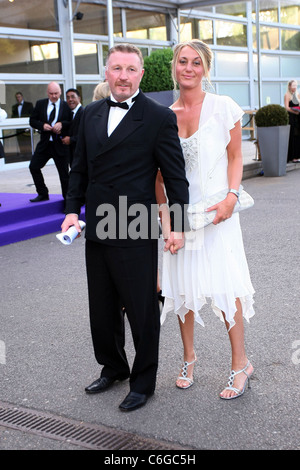 Steve Collins und Gast The Caudwell Kinder Butterfly Ball statt, an der Battersea Evolution - draußen Ankünfte London, England Stockfoto