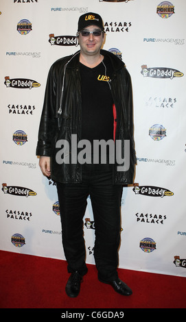 Phil Hellmuth 6th Annual National Heads-Up Poker Championship präsentiert von GODADDY.COM bei Pure Nightclub im Caesars Palace Stockfoto