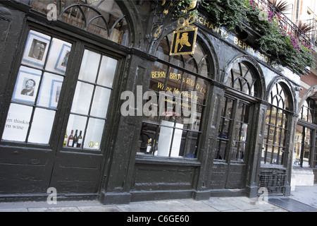 Berry Brüder und Rudd von St James Street, London. Stockfoto