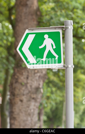 Öffentlichen Fußweg Zeichen, uk Stockfoto