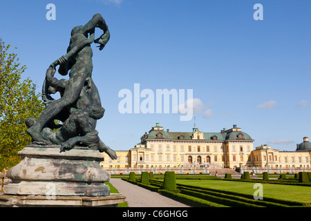 Adriaen de Vries Laokoon und seine Söhne, Skulptur im Drottnigholm Royal Palace, Stockholm, Schweden. Stockfoto