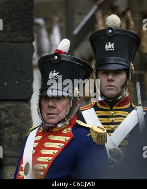 Ronnie Corbett das Set des neuen Films "Burke und Hare" der Film ist eine komödiantische nehmen auf der Geschichte von 1828 Körperfresser Stockfoto