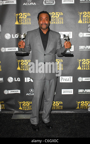 Lee Daniels den 25. Film Independent Spirit Awards statt, bei dem Nokia L.A. Live - Presse Raum Los Angeles, Kalifornien - 05.03.10 Stockfoto