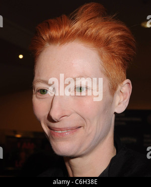 Tilda Swinton "Ich bin Liebe" Premiere im Savoy Kino Film. Dublin, Irland - 28.02.10 Stockfoto