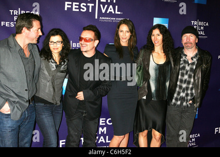 Edward Burns, Ali Hewson, Bono, Christy Turlington Burns, Morleigh Steinberg und am Rande 9. jährliche Tribeca Film Festival - Stockfoto