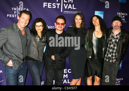 Edward Burns, Ali Hewson, Bono, Christy Turlington Burns, Morleigh Steinberg und am Rande 9. jährliche Tribeca Film Festival - Stockfoto