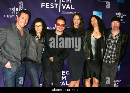 Edward Burns, Ali Hewson, Bono, Christy Turlington Burns, Morleigh Steinberg und am Rande 9. jährliche Tribeca Film Festival - Stockfoto