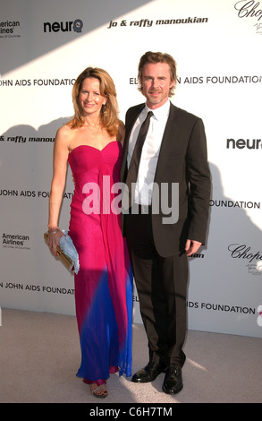 Missy Yager und Sam Trammell 18. jährliche Elton John AIDS Foundation Academy Awards (Oscars) Viewing Party - Ankünfte auf statt Stockfoto