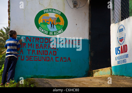 USAID Jugend Entwicklungsprojekt, Por Mi Barrio, gegen Banden, San Salvador, El Salvador Stockfoto