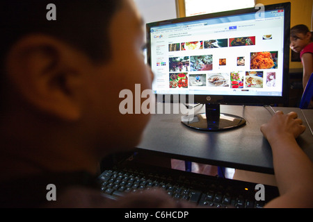 USAID Jugend Entwicklungsprojekt, Por Mi Barrio, gegen Banden, San Salvador, El Salvador Stockfoto