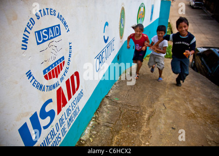 USAID Jugend Entwicklungsprojekt, Por Mi Barrio, gegen Banden, San Salvador, El Salvador Stockfoto