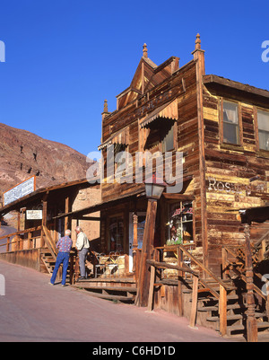 Western Street, Bergbau Geisterstadt Calico Barstow, San Bernardino County, Kalifornien, Vereinigte Staaten von Amerika Stockfoto