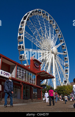 Cape Town Riesenrad in der V & A waterfront Stockfoto