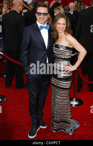 Robert Downey Jr. und Frau Susan Levin die 82nd Annual Academy Awards (Oscars) - Ankunft auf dem Kodak Theatre in Hollywood Stockfoto