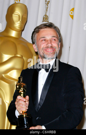 Christoph Waltz, bester Schauspieler in einer Nebenrolle der 82nd Annual Academy Awards (Oscars) - Presseraum im Kodak Theatre Stockfoto