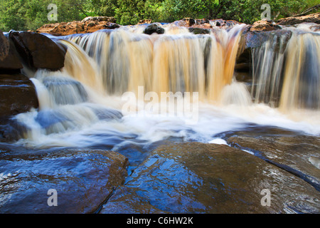 Lower Falls bei Wain Wath zwingen Swaledale Yorkshire Dales England Stockfoto