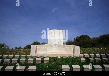 4. Bataillon Friedhof, Gallipoli Schlachtfeld Türkei 1915-Kampagne. Verwaltet von Commonwealth War Graves Commission. Stockfoto