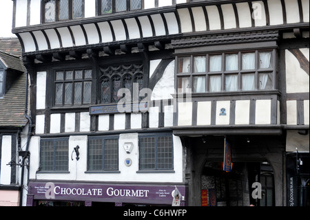 Das Haus, wo König Henry VII 1485 bei Wyle Cop in Shrewsbury Shropshire England Uk eingereicht Stockfoto