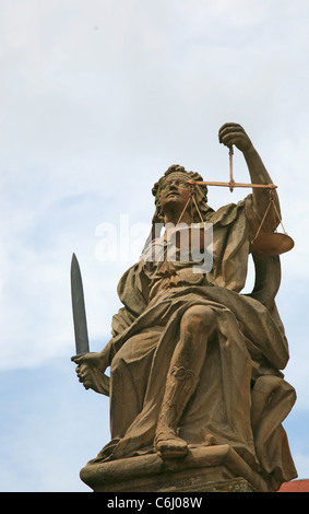 Justitia statue Stockfoto