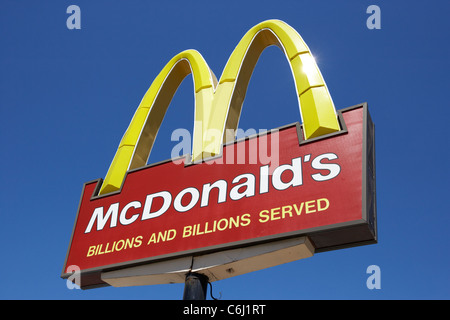 McDonalds durchfahren Restaurant Winnipeg Manitoba Kanada Stockfoto