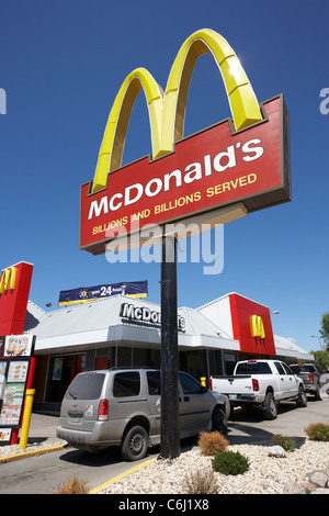 McDonalds durchfahren Restaurant Winnipeg Manitoba Kanada Stockfoto