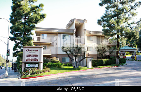 Atmosphäre Corey Haim Apartment-Komplex, "Oakwood Apartments" Los Angeles, Kalifornien - 10.03.10 * COREY HAIM tot in 38 Stockfoto