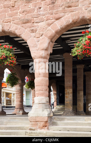 Markt-Haus-Ross on Wye Herefordshire England Stockfoto