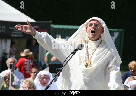 Szene von Gorsedd von den Barden auf die die Welsh national Eisteddfod in Wrexham, wales 2011 Stockfoto