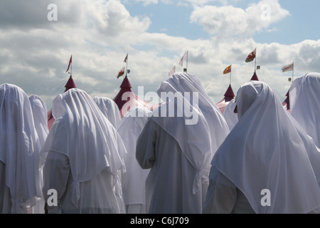 Szene von Gorsedd von den Barden auf die die Welsh national Eisteddfod in Wrexham, wales 2011 Stockfoto