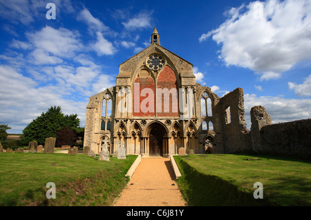 Die Ruinen des Binham Priory in North Norfolk, England. Stockfoto