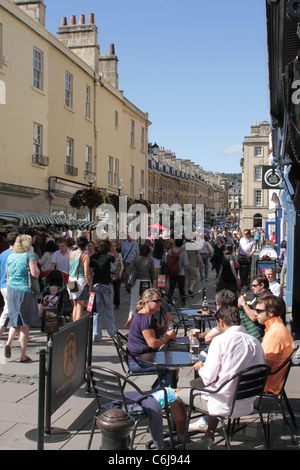 Burton Street Bath und West Cornwall Pasty Co Café Stockfoto