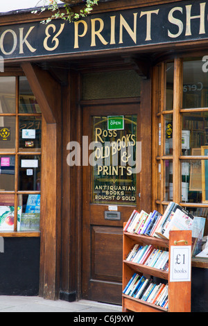 Altes Buch und Druckerei Ross on Wye Herefordshire England Stockfoto