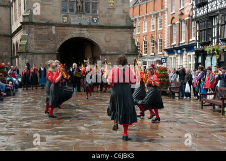 Shrewsbury Morris Dancers, Shrewsbury, Shropshire, England. Stockfoto