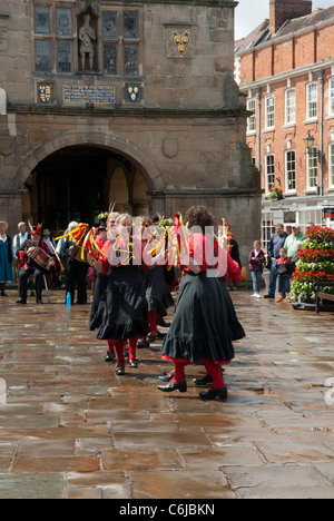 Shrewsbury Morris Dancers, Shrewsbury, Shropshire, England. Stockfoto